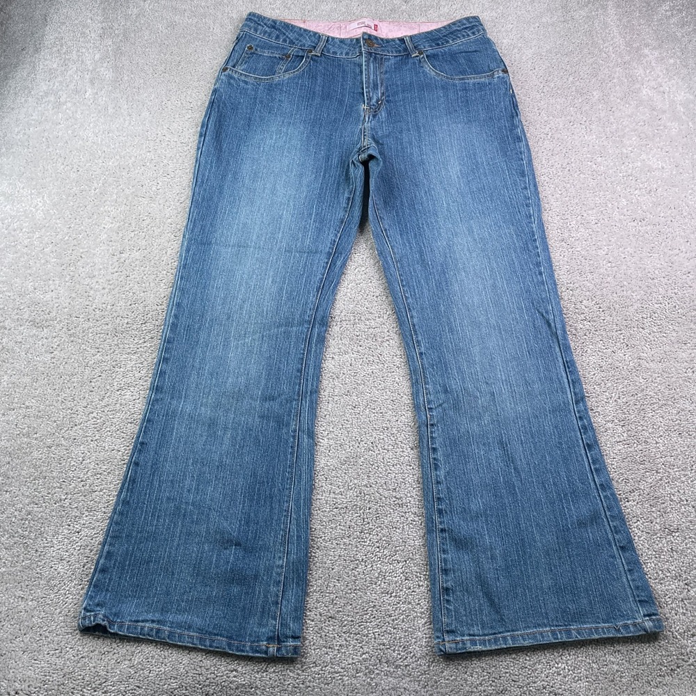 Levis Jeans Juniors 18 Blue 517 Stretch Flare Stretch Denim Retro Y2K Boho